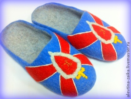 Тапочки 'Щит и меч'. Мои работы