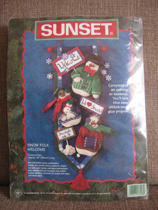 18126 Snow Folk Welcome. Sunset 1