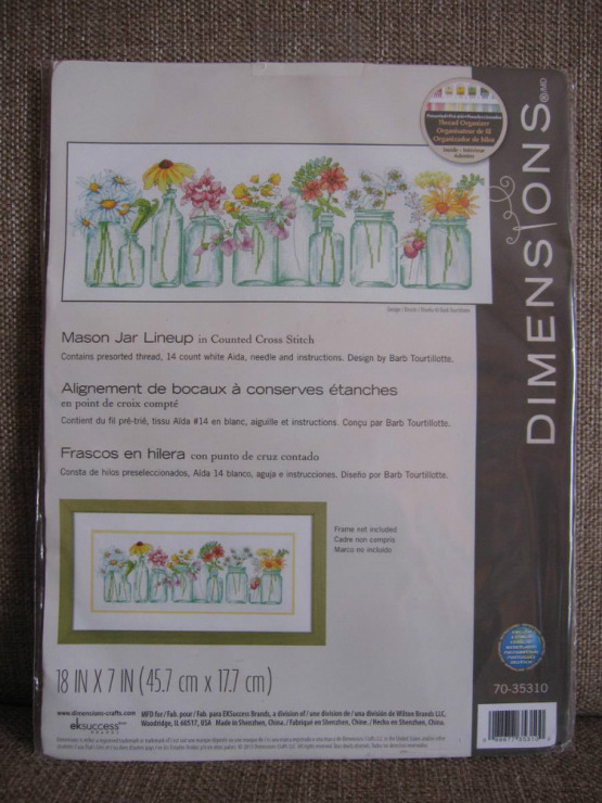 35310 Mason Jar Lineup. Dimensions