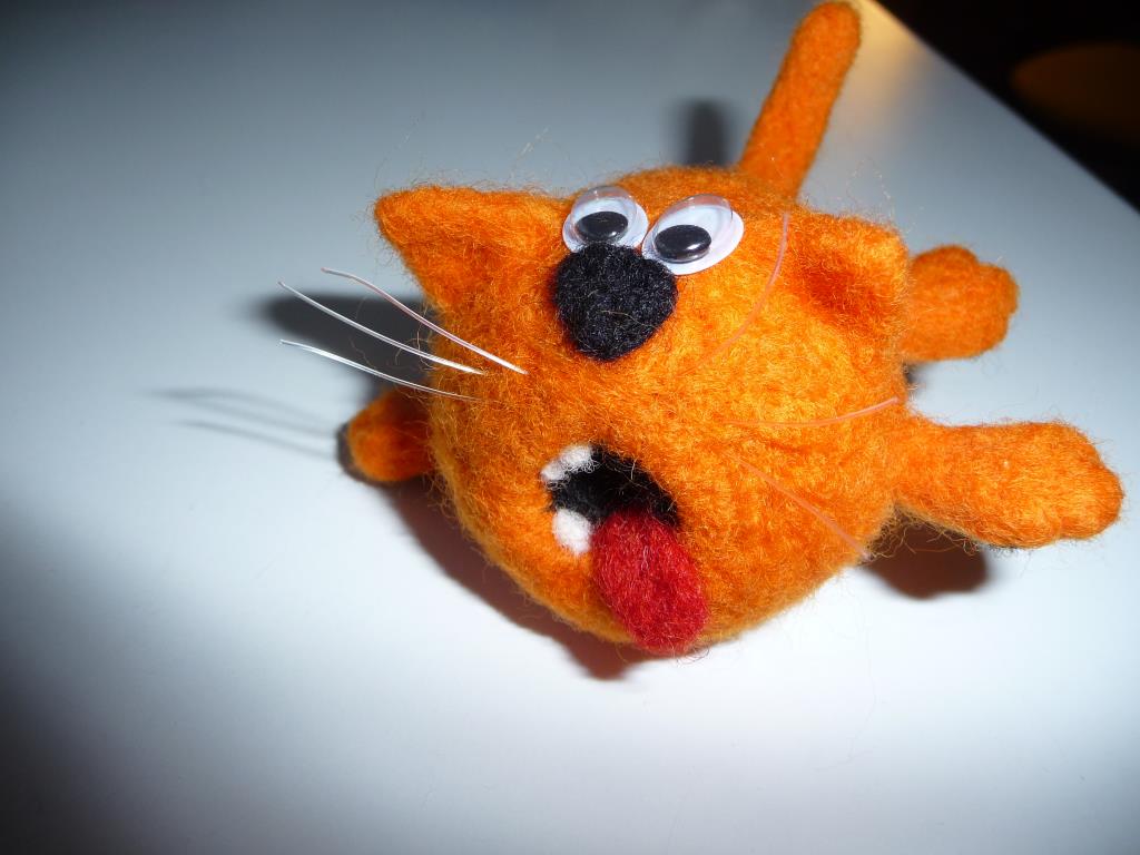 Рыжий кот. Валяные игрушки