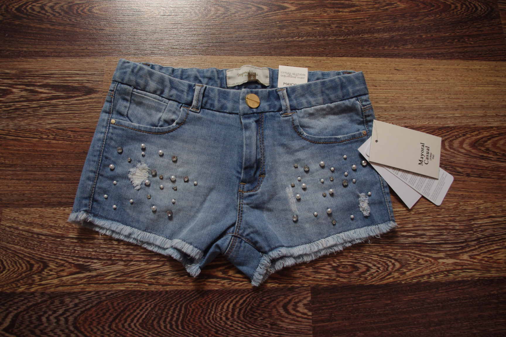 шорты майораль с бусинами-128-1200. ЗАБРАЛИ