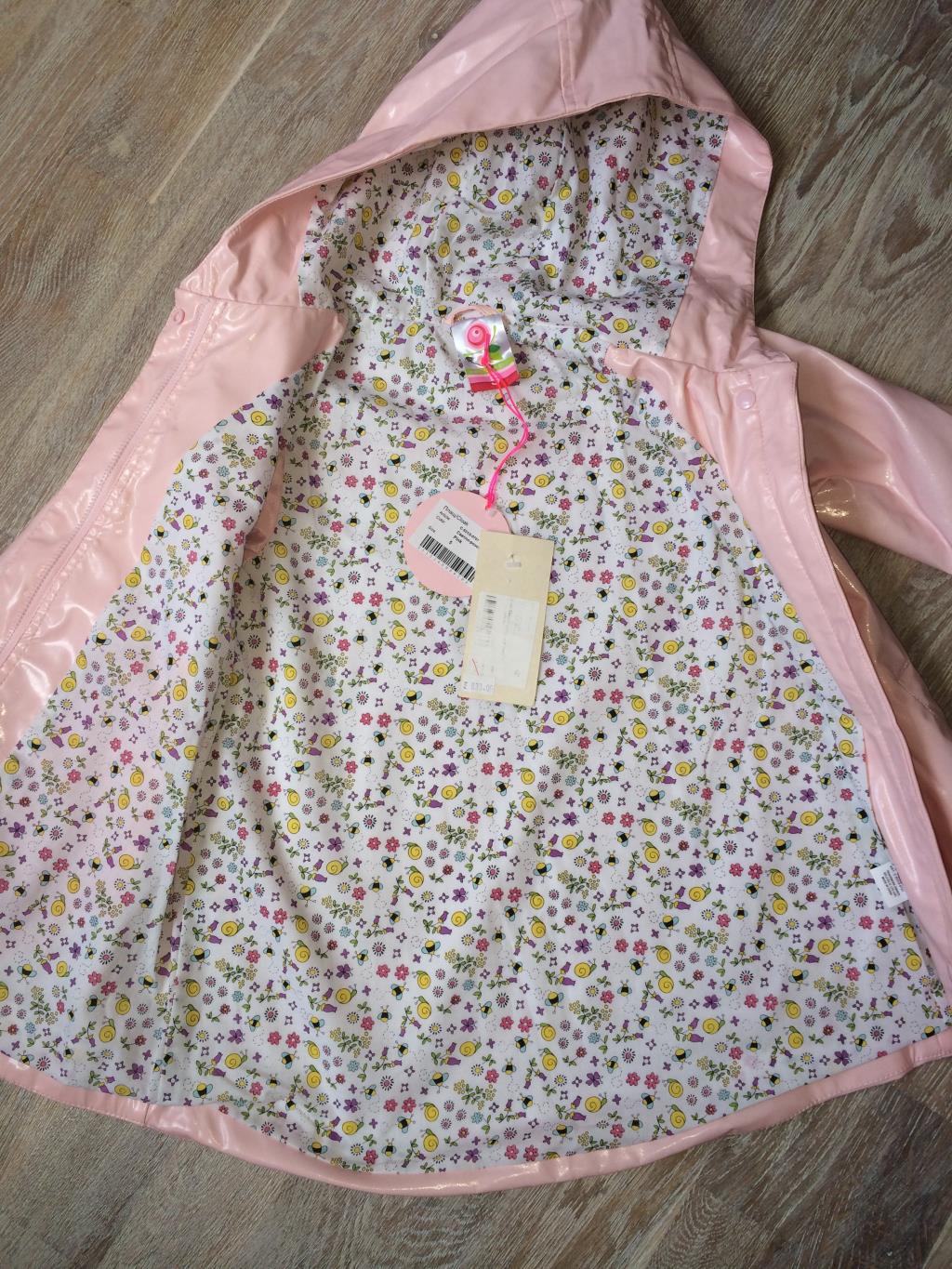 нежно розовый дождевик Села, р110. Детская одежда НОВАЯ