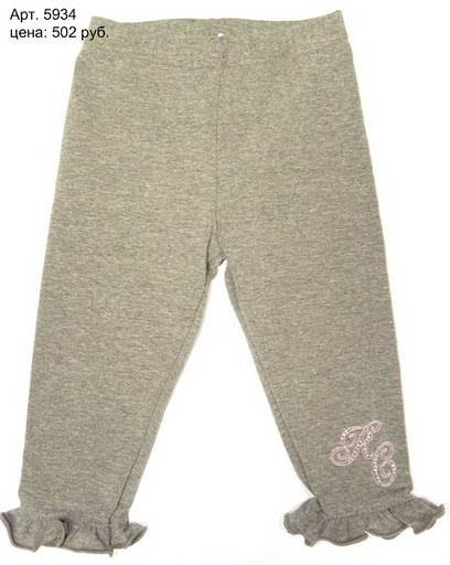 RC, Лосинки с оборкой серые р.18 мес. 577,30руб.. Пристроено детское