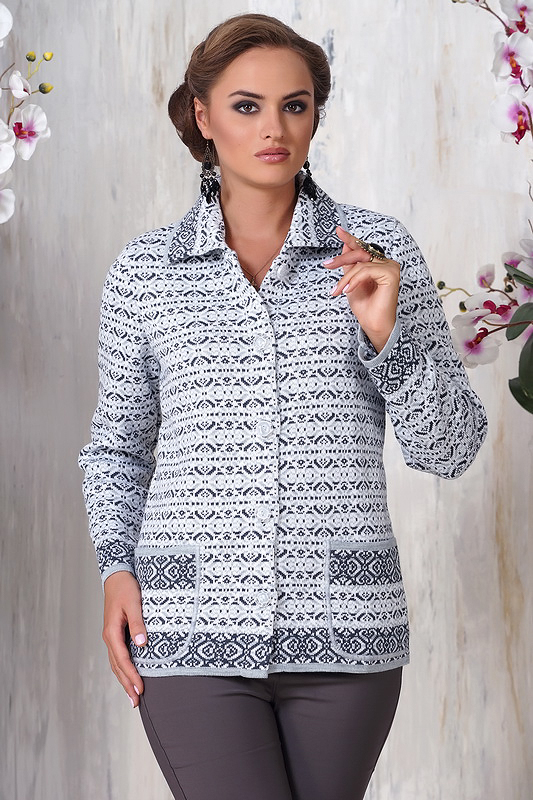 Жакет Д903. Светло-серый. Lio*ra 