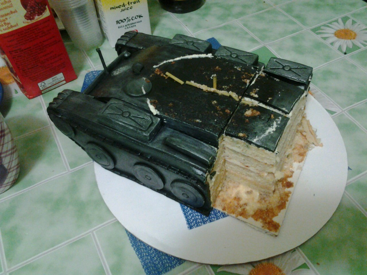 Торт для любителя игры World of Tanks. Торт для любителя игры World of Tanks