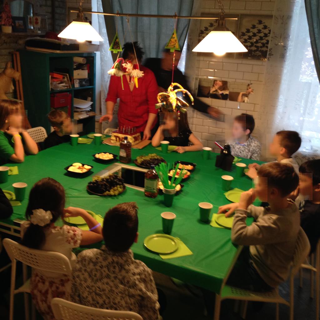 День рождения в стиле Minecraft