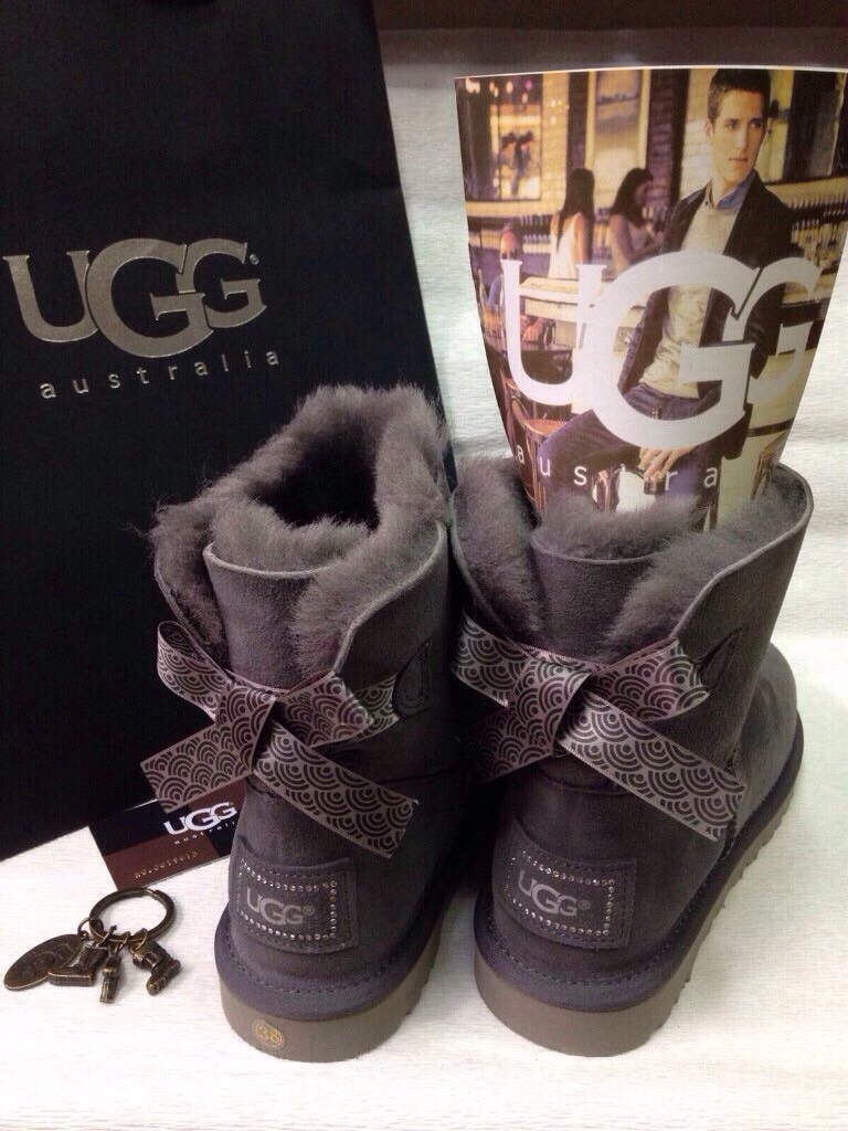 БАНТИК сваровски-серые. UGG сезон осень/зима 2015/2016