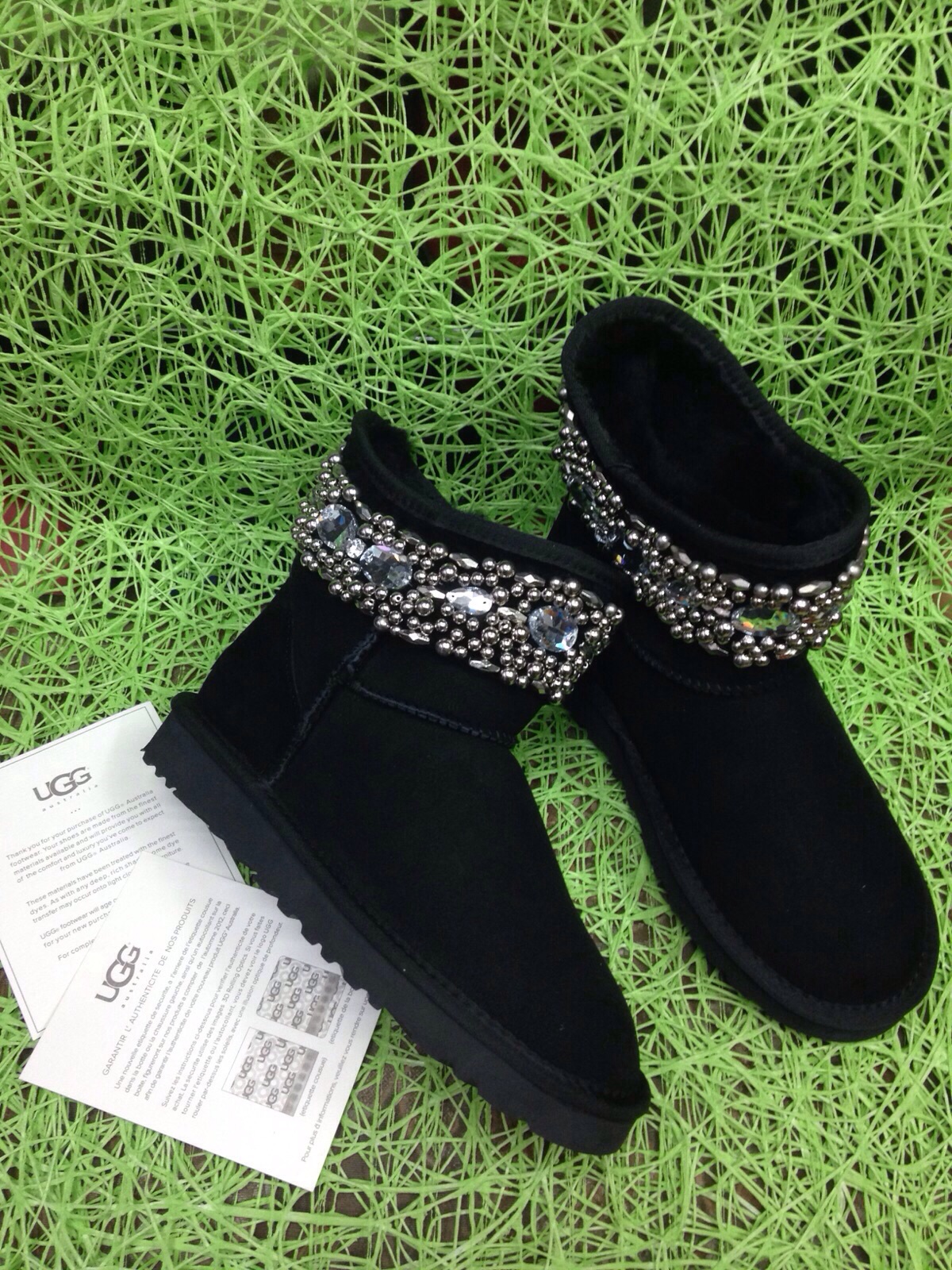 Ugg & Jimmy Choo Crystals  черные. UGG сезон осень/зима 2015/2016