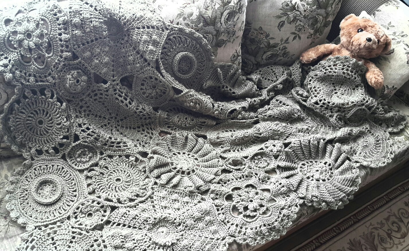 плед 'Медальоны'. Пледы, покрывала, одеяла.