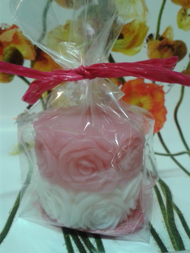 шайбочки с розами. Мои рукоделки для обмена