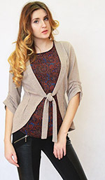 149218В ЖАКЕТ БЕЖЕВЫЙ. 