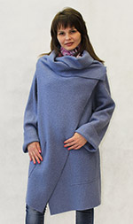 119238Е жакет СероГолубой и Терракотовый. 