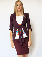 149214В жакет Баклажан. 