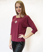 52209НВ джемпер Бордовый. 