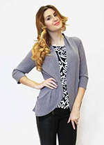 219218В жакет СЕРЫЙ. 