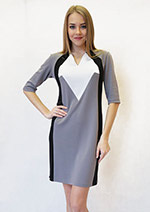 243207В платье  Серый Черный Белый.files. 