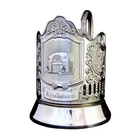 Подстаканник Усадьба Кузьминки.. Подсвечники с цветами (Германия)