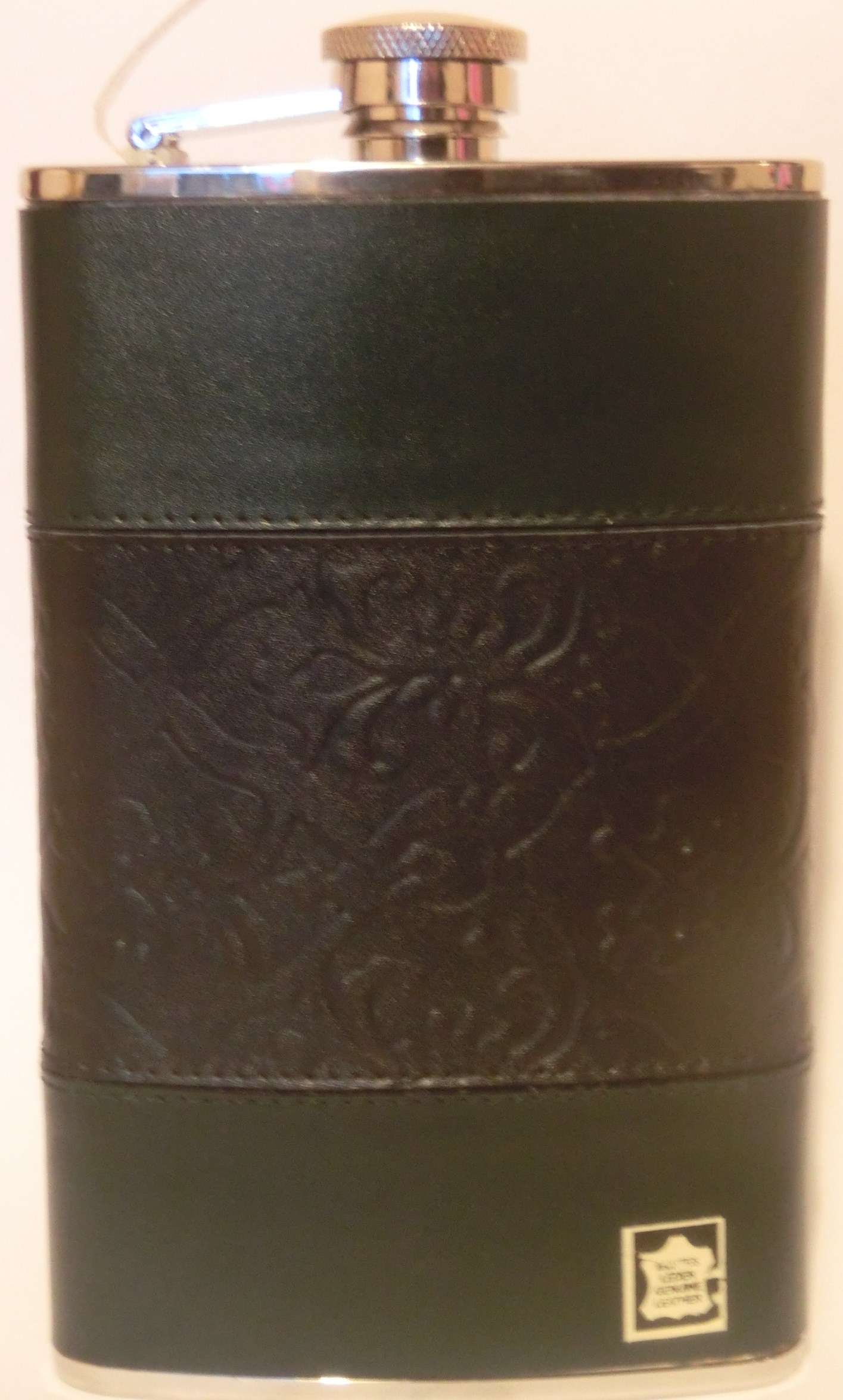 фляга кожа с тиснением + сталь. Мужские наборы...