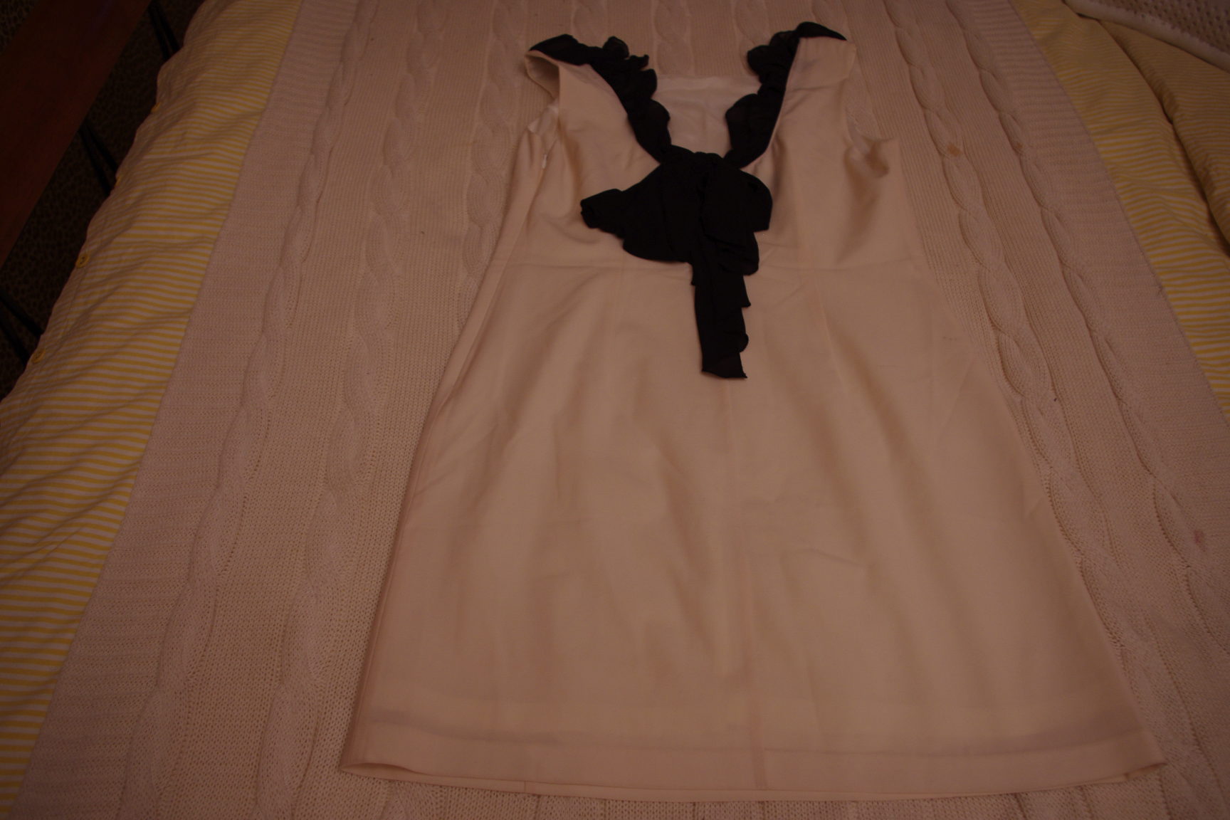 платье кремовое с бантом на спине-46/48-1300. ЗАБРАЛИ