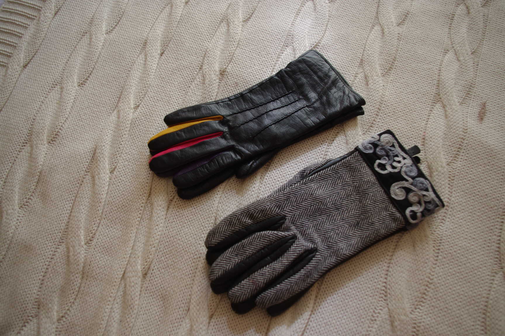 перчатки с ёлочку -7/5 -300. СУМКИ и Аксессуары комиссионка