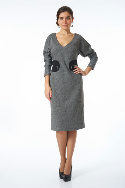 Платье с рукавами летучая мышь 46 размер Орг МиLen. ПРИСТРОЕНО