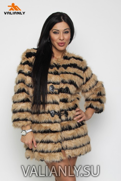 ЭКО-ШУБА 2368-BEJ  42-48 размер Орг Dezi 1140 руб.. женская одежда