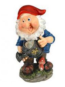 44872  Фигурка ГНОМ С ЛЕЙКОЙ 28см полистоун GFgn02. Садово-дачное