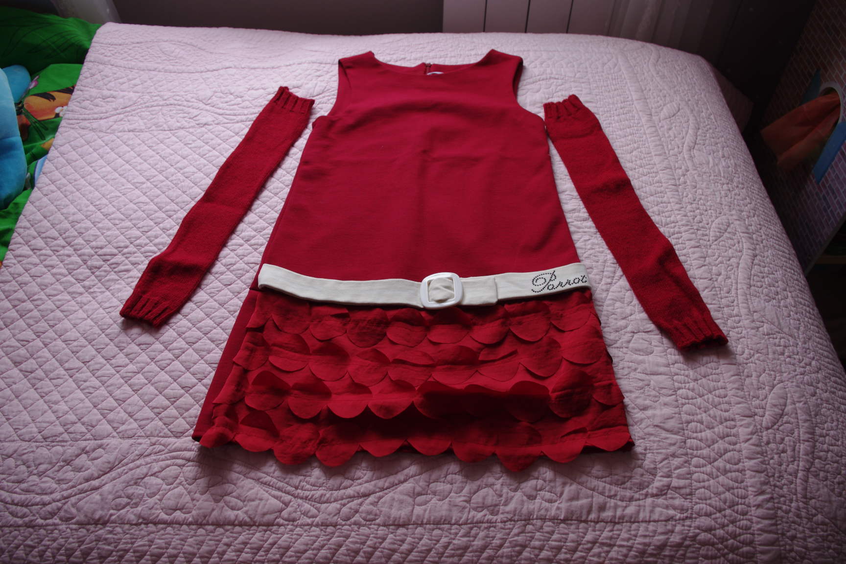 платье +рукава Гламурный попугай!!!-128-2000. ЗАБРАЛИ