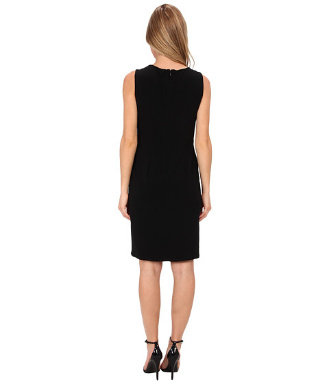 Anne Klein Jersey Mesh Applique Sheath Dress. 