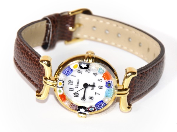 ЧАСЫ с муранским стеклом. Цена 1350р.. ЧАСЫ МУРАНО пристрой