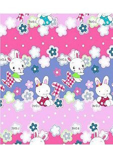 54983  Покрывало Кот Барбарис Зайки 110х140см, вел. Текстиль