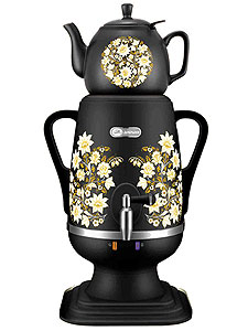 54676  Самовар ДО-412 4л/1л,черн,пласт/керам.з  шт. Самовары