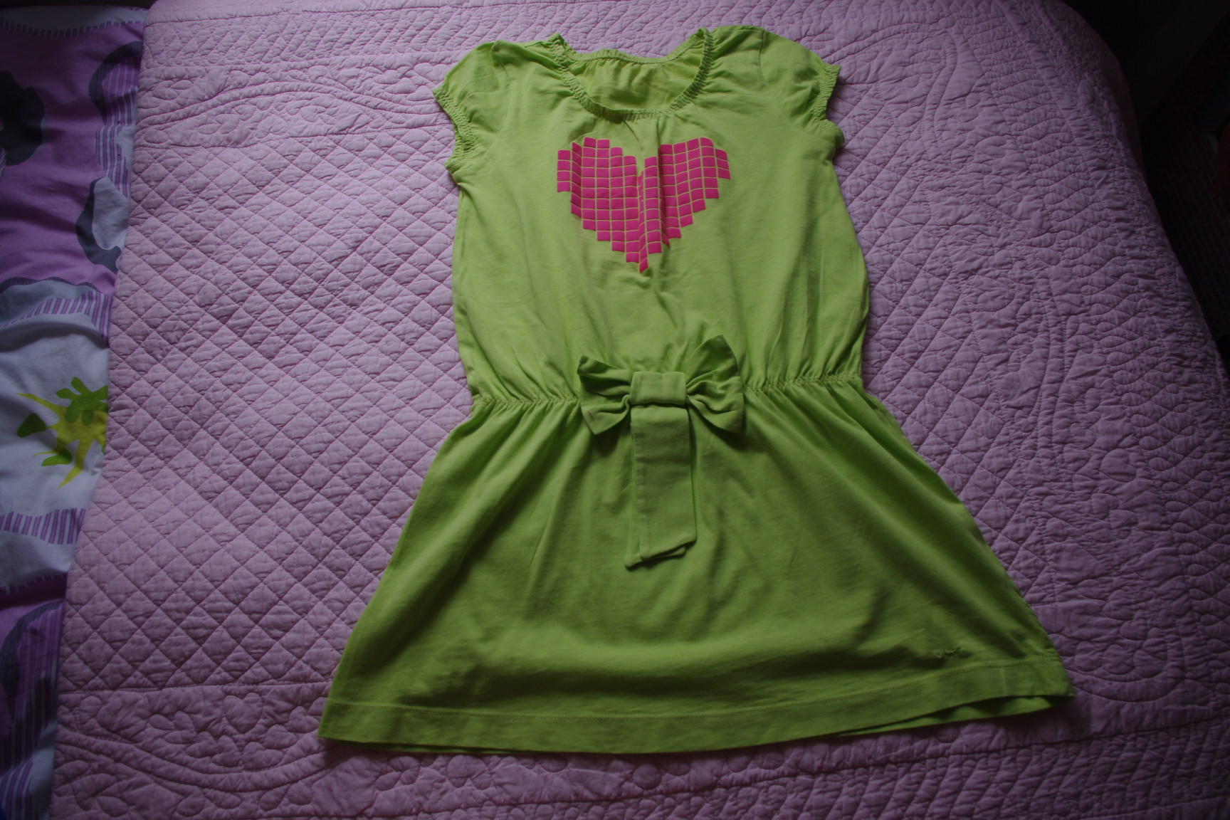 трикот палатье Агата с сердцем-128-350. ЗАБРАЛИ