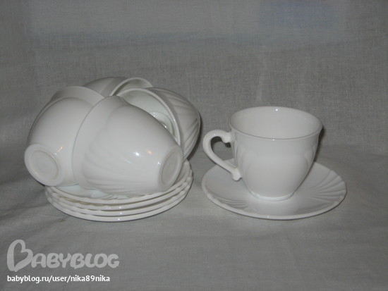 кофейный набор из 5чашок, франция экв.600. Посуда, много разной