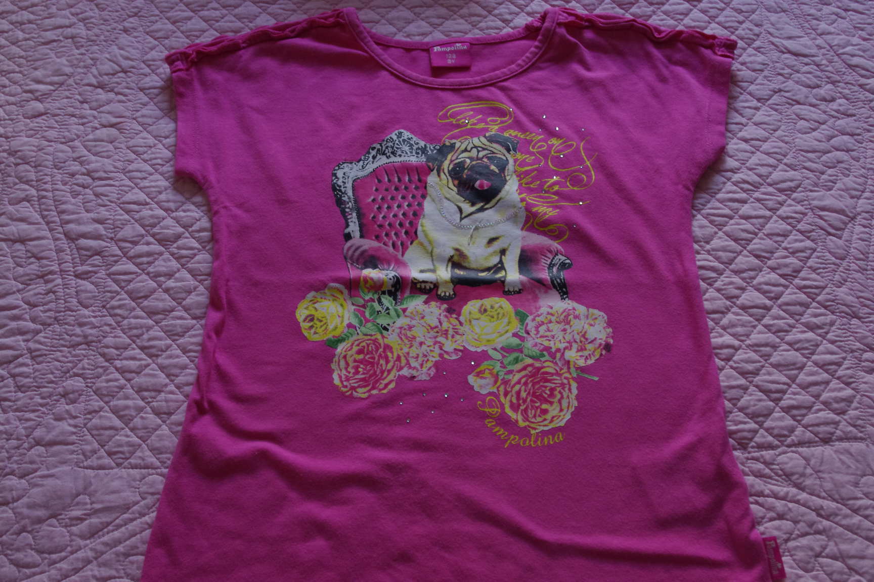 Памполина футболочка-128-300. ЗАБРАЛИ