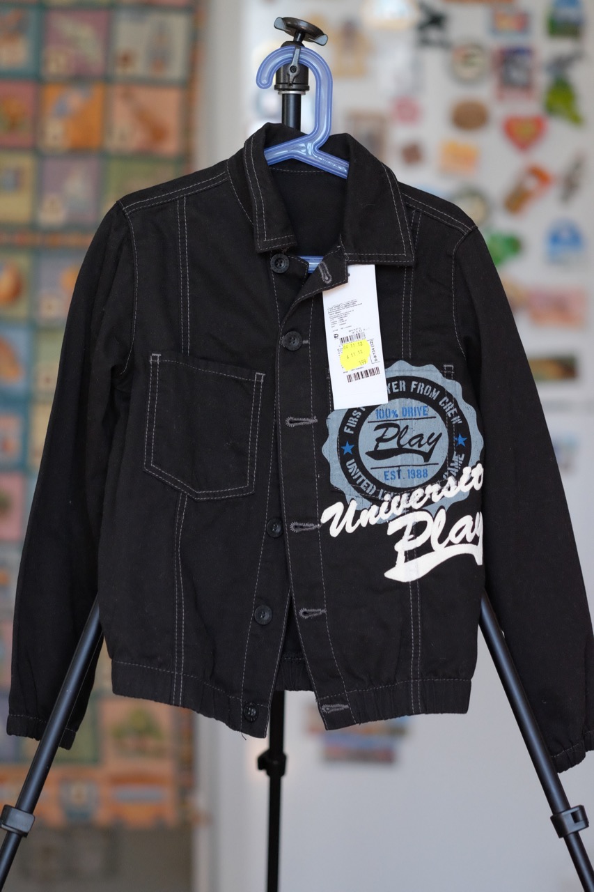 Хлопковая курточка новая, рост 134  150 руб.  . ПРИСТРОЕНО