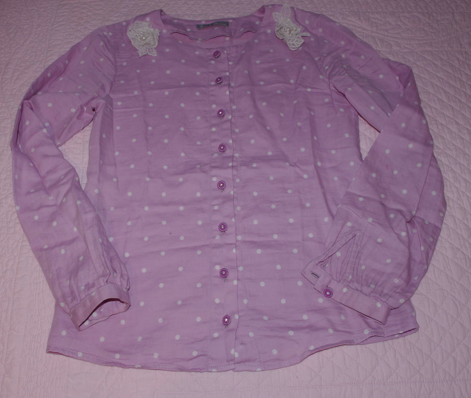 лиловая блужка Джоя ди мама-152-400. ОДЕЖДА ДЕВОЧКЕ 152 РОСТ