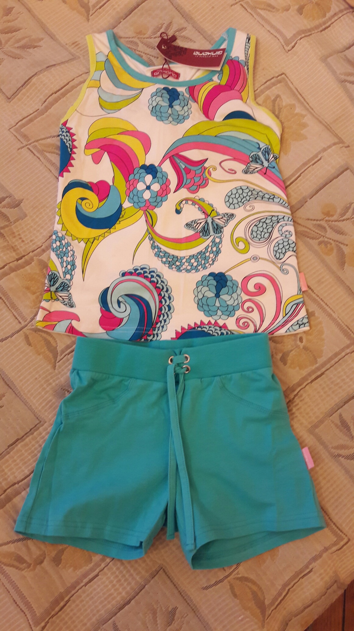 Гинкана шорты и маечка. На 8 лет. Пристрой одежды