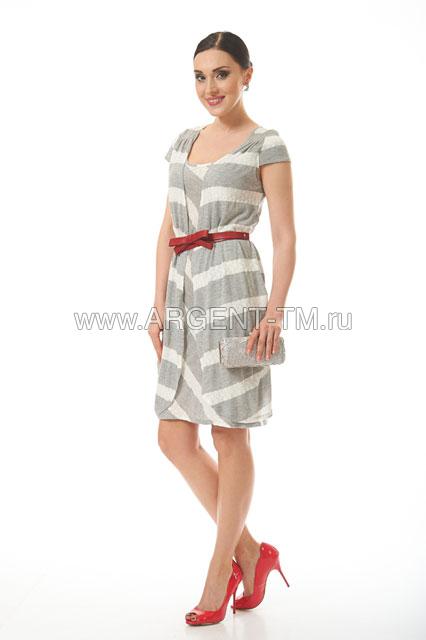 Платье с кардиганом-обманкой, короткими рукавами . женская одежда