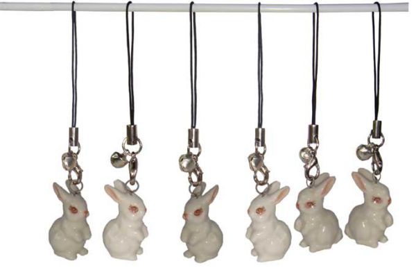 X767 Брелок для телефона 'Кролик'. Брелоки.