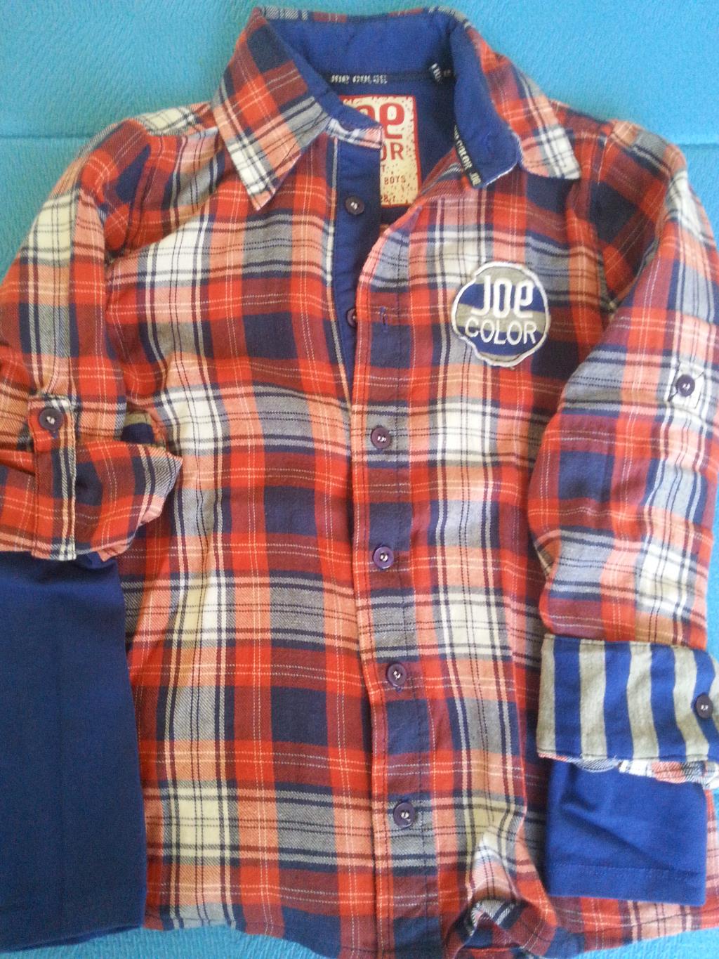 Рубашка Joe Color р.128( на 122). 128 д/м