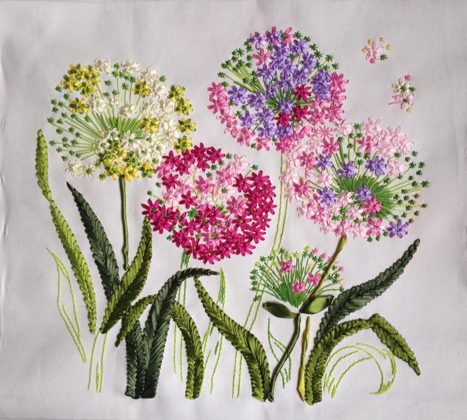 Вышивка лентами. Вышивки