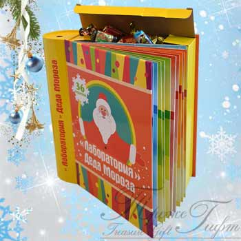 Лаборатория Деда Мороза, микрогофрокартон, Вес 900. НОВОГОДНИЕ ПОДАРКИ 2017