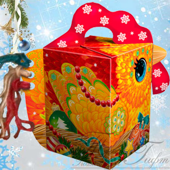 Петушок Гребешок, микрогофрокартон, Вес 600 гр., 2. НОВОГОДНИЕ ПОДАРКИ 2017