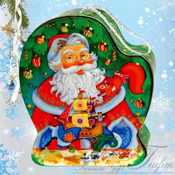 Рукавичка Деда Мороза, жесть, Вес 450 гр., 390 руб. НОВОГОДНИЕ ПОДАРКИ 2017