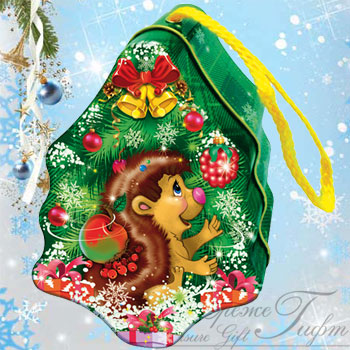 Ёлочка «Ёжик», жесть, Вес 200 гр., 150 руб.. НОВОГОДНИЕ ПОДАРКИ 2017