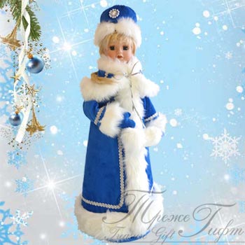Снегурочка (керамика/текстиль), Вес 1200 гр., 1600. НОВОГОДНИЕ ПОДАРКИ 2017