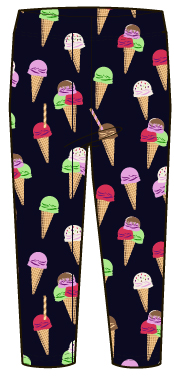 Леггенсы	Кулирка с лайкрой	темно-синий /мороженки	. 