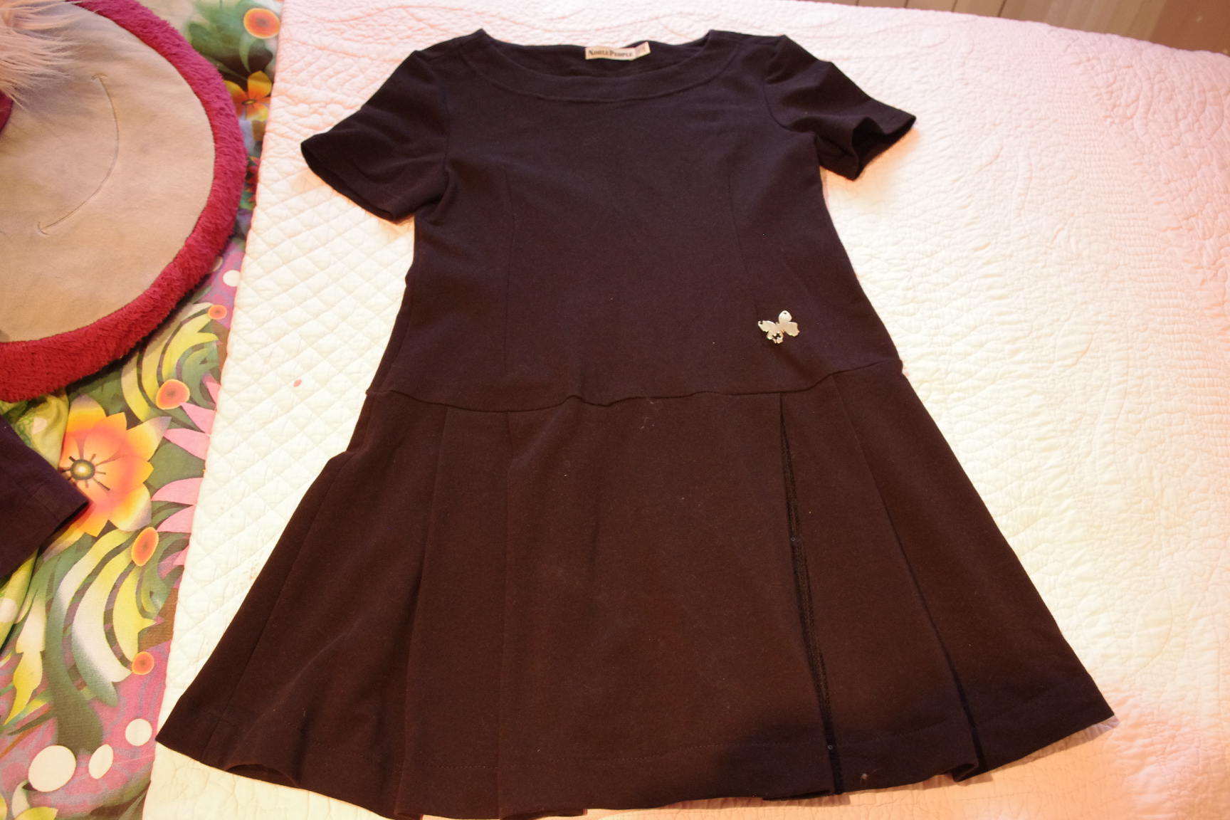 черное платье-146-500. ОДЕЖДА ДЕВОЧКЕ 146 РОСТ