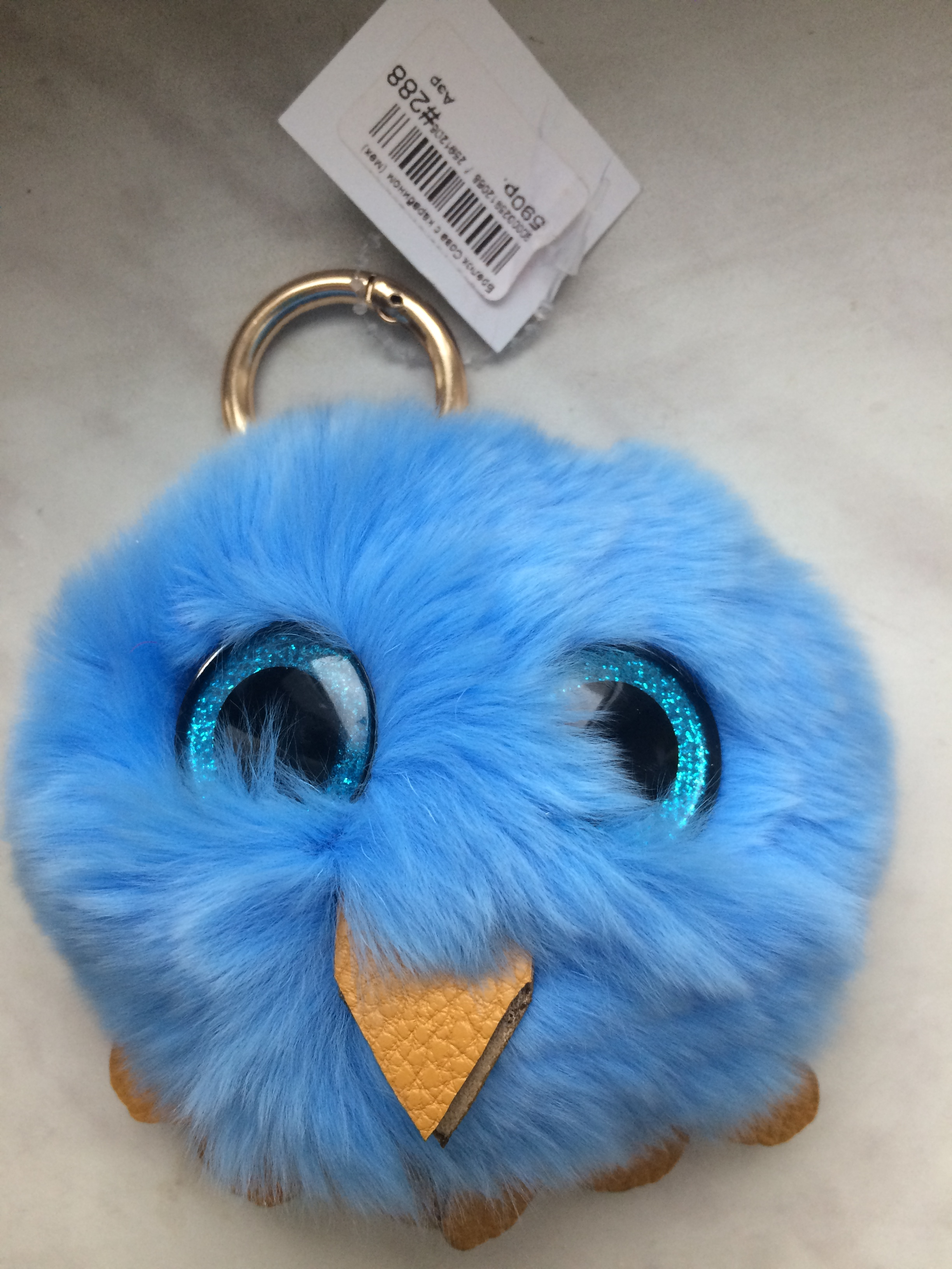 новые брелок голубая птичка, экв 600. Украшения, брелки